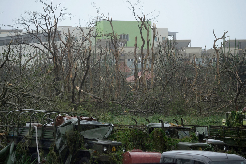 Entrada de la Agencia Estatal para el Manejo de Emergencias. (Foto: Carlos Giusti / AP Images)